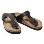 Birkenstock Gizeh Birko-Flor 0043691 Σανδάλια Ανατομικά σε Μαύρο Χρώμα - Image 3