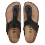 Birkenstock Gizeh Birko-Flor 0043691 Σανδάλια Ανατομικά σε Μαύρο Χρώμα - Image 4