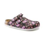 Επαγγελματικά Σαμπώ Birkenstock Kay Super Grip Σχέδιο Blooming Roses 1016662 BLACK