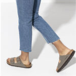 Birkenstock Arizona Birko-Flor Nubuck Σανδάλια σε Γκρι Χρώμα Regular Fit 0151211 - Image 3