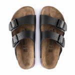 Birkenstock Arizona Super Grip Birko-Flor Δερμάτινα Ανατομικά Σανδάλια Μαύρο Χρώμα Regular Fit - Image 3