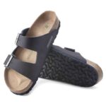 Birkenstock Arizona BS Narrow Fit Ανδρικές Παντόφλες 1023150 Desert Dust Indigo Blue - Image 5