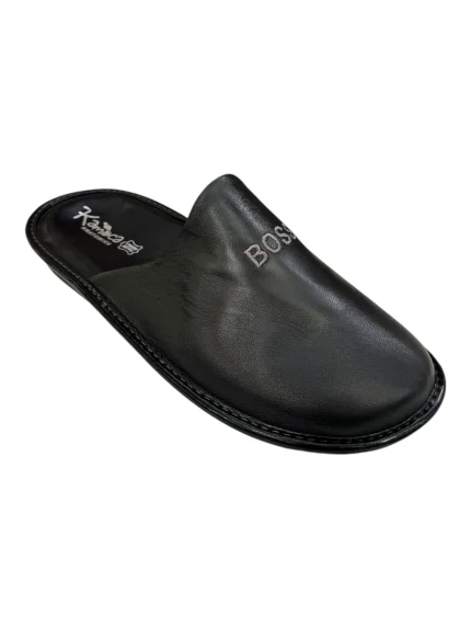 ΑΝΔΡΙΚΗ ΔΕΡΜΑΤΙΝΗ ΠΑΝΤΟΦΛΑ RAMOCA ΜΕ ΣΧΕΔΙΟ 1305 BLACK