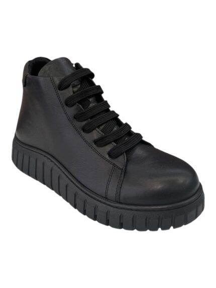 ΓΥΝΑΙΚΕΙΟ ΜΠΟΤΑΚΙ ΔΕΡΜΑΤΙΝΟ NATURELLE 112D ΜΑΥΡΟ